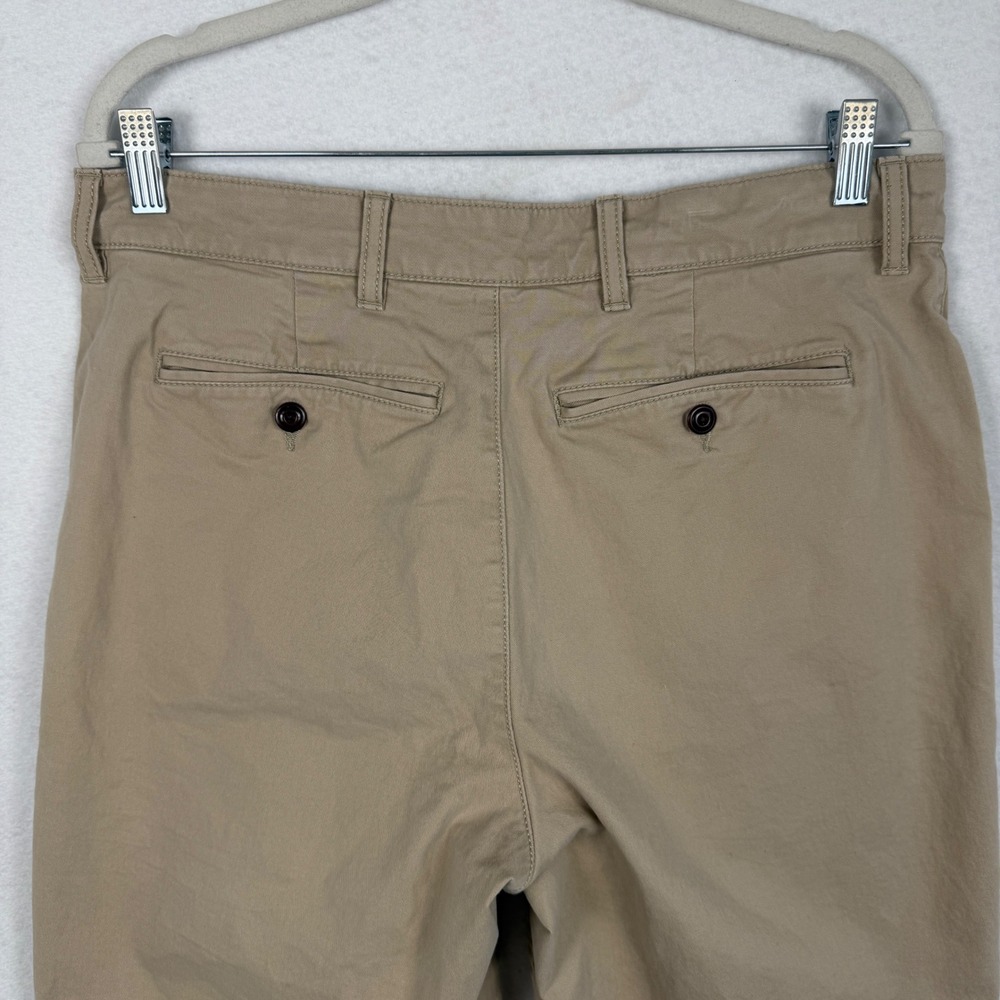 LL Bean Mens 33 Khaki Chino Shorts Standard Fit Tan Stretch Casual Outdoor - Picture 5 of 10